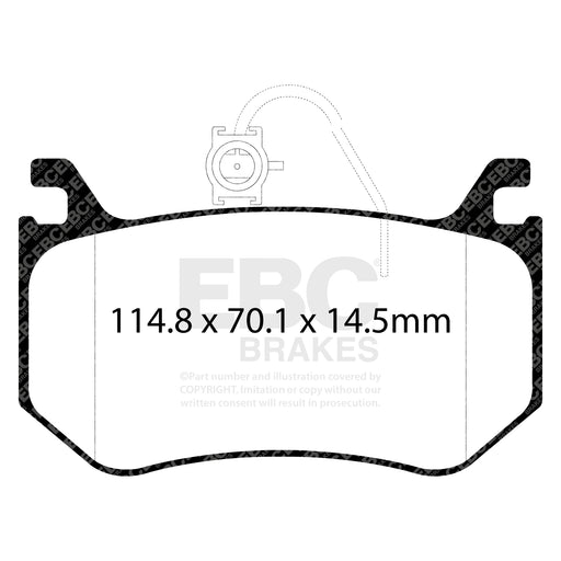 EBC DP42326R product-specific pad shape illustration