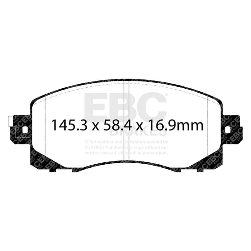 EBC DPX2330 product-specific pad shape illustration