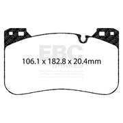 EBC DP82331RPX product-specific pad shape illustration