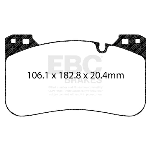 EBC DP82331RPX product-specific pad shape illustration