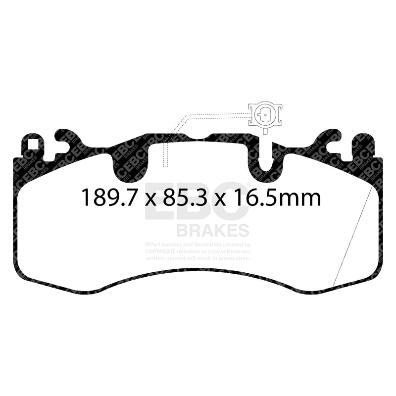 EBC DP42336R product-specific pad shape illustration