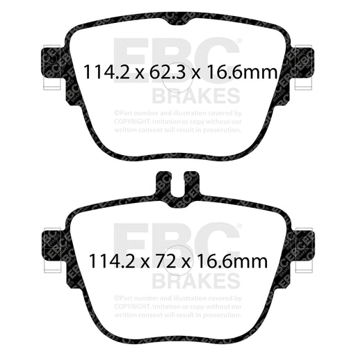 EBC DP32337C product-specific pad shape illustration