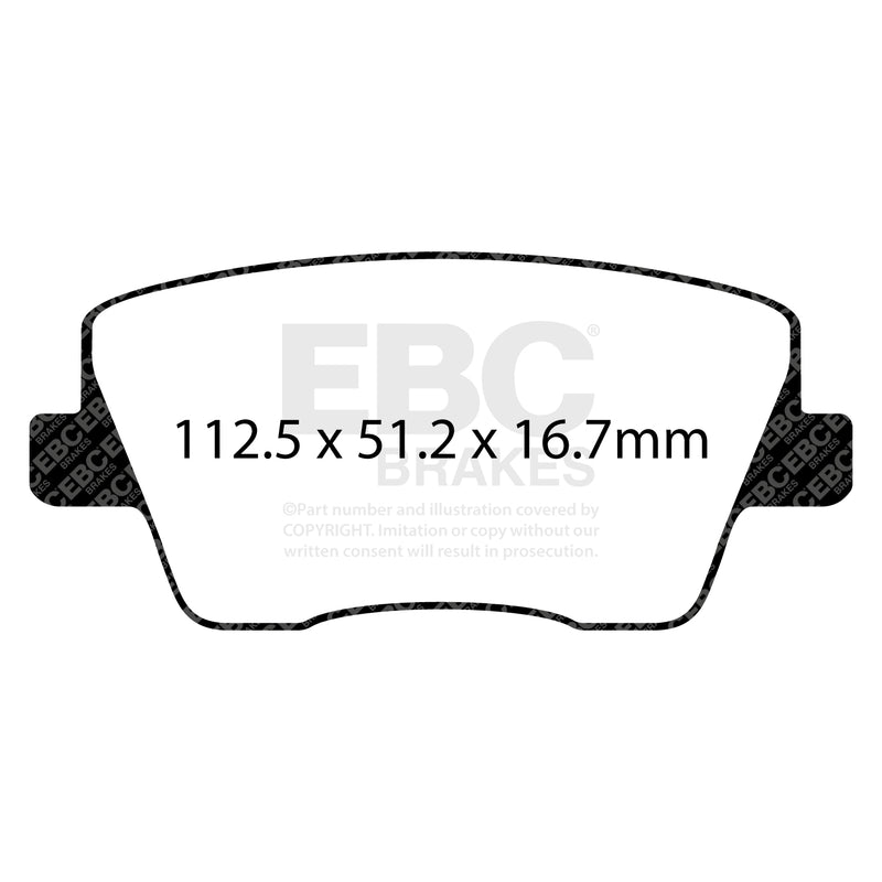 EBC DPX2344 product-specific pad shape illustration
