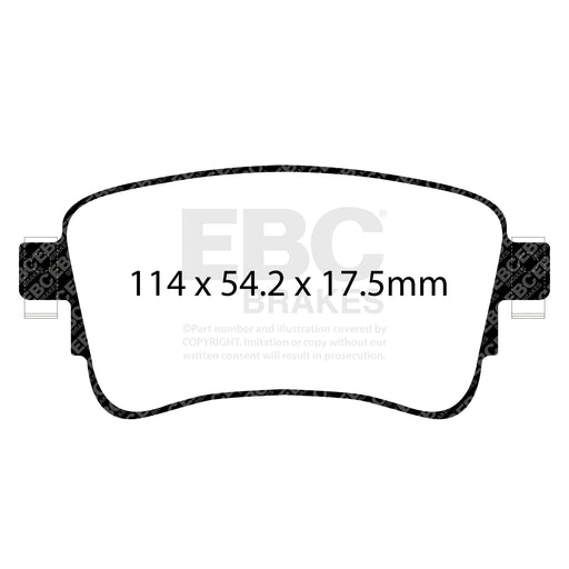 EBC DPX2345 product-specific pad shape illustration