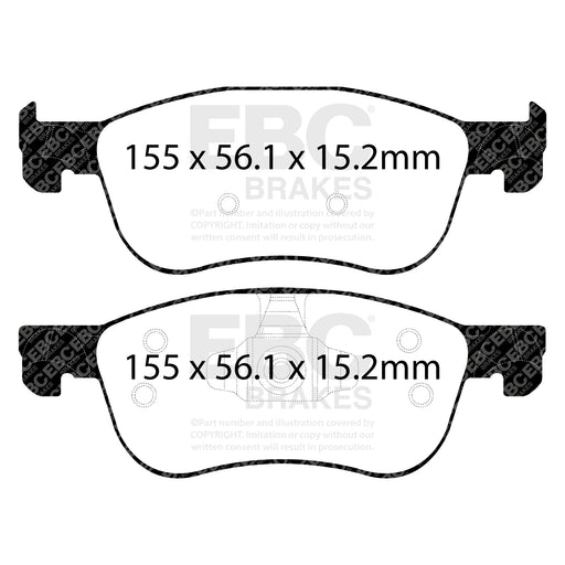 EBC DP82353RPX product-specific pad shape illustration