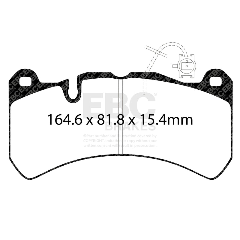 EBC DP52354NDX product-specific pad shape illustration