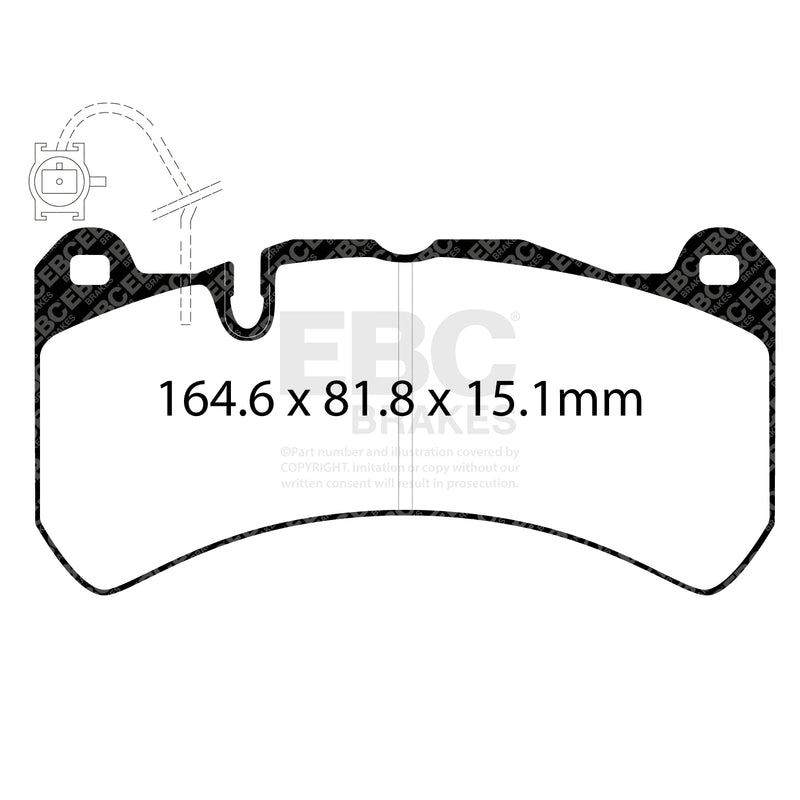 EBC DP42355R product-specific pad shape illustration