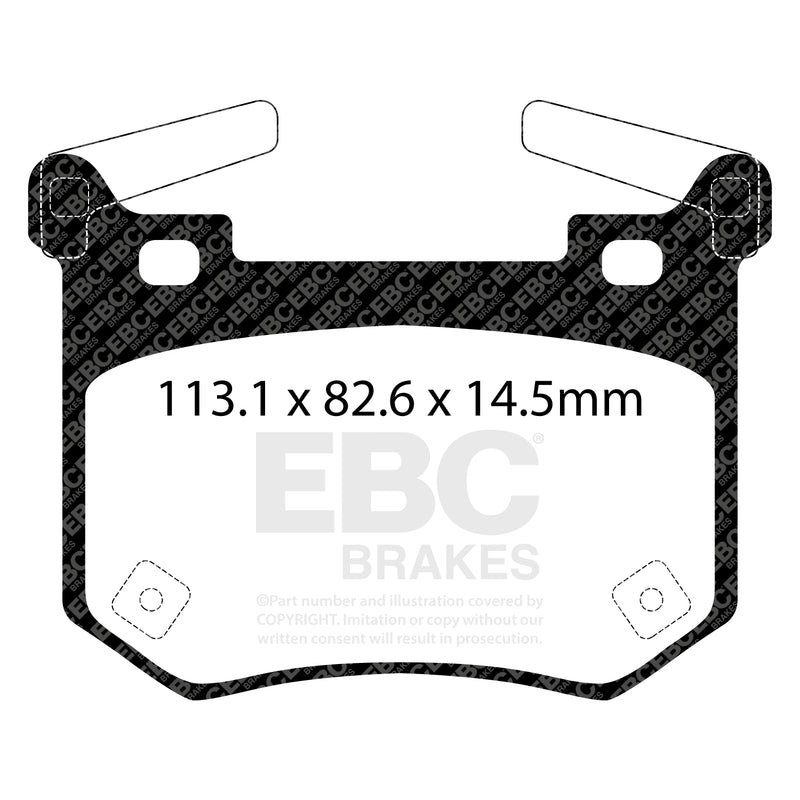 EBC DP42357R product-specific pad shape illustration