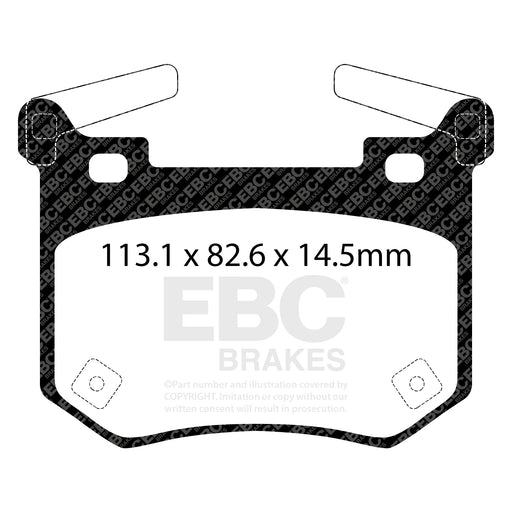 EBC DP42357R product-specific pad shape illustration