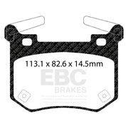 EBC DPX2357 product-specific pad shape illustration