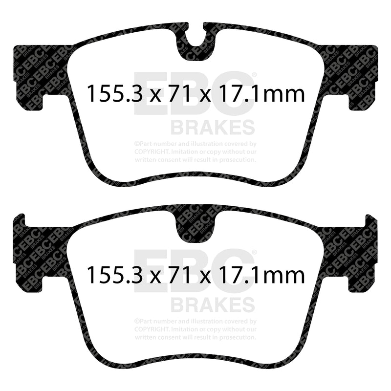 EBC DPX2359 product-specific pad shape illustration