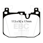EBC DP52360NDX product-specific pad shape illustration