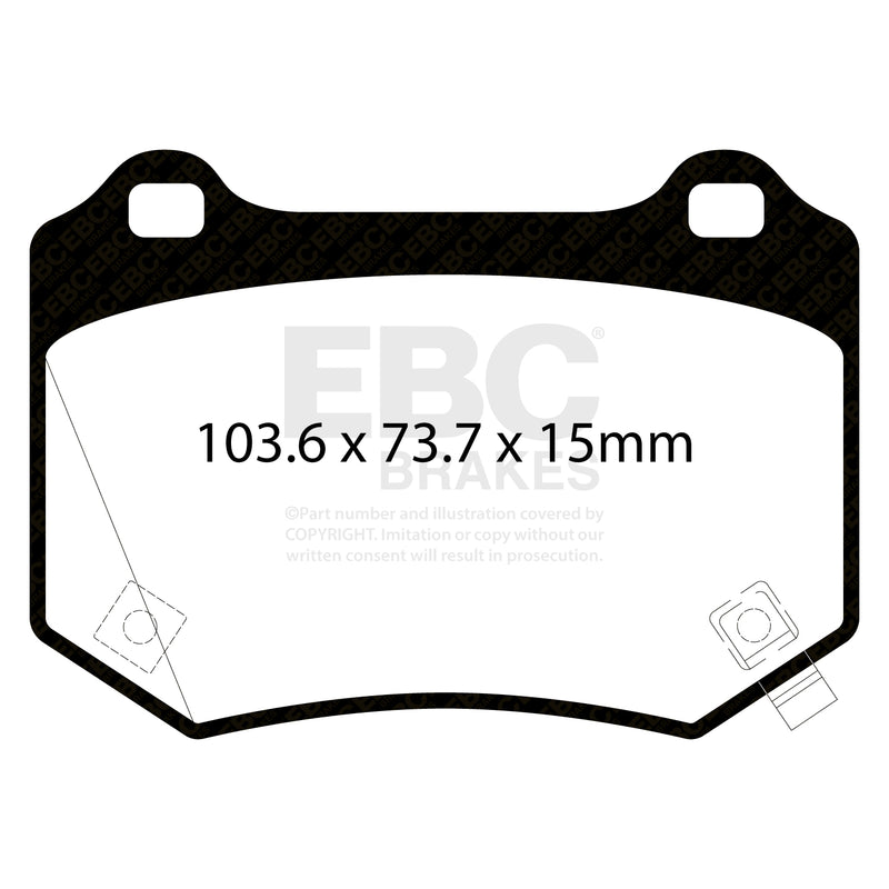 EBC DP42361R product-specific pad shape illustration