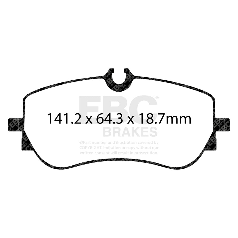 EBC DP42364R product-specific pad shape illustration