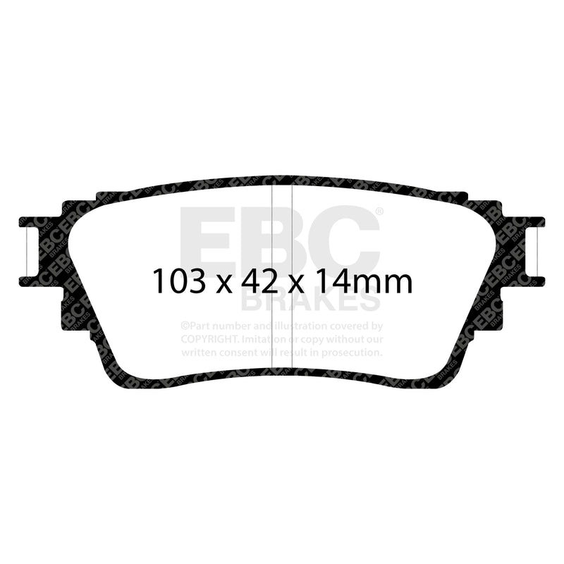 EBC DP62376 product-specific pad shape illustration