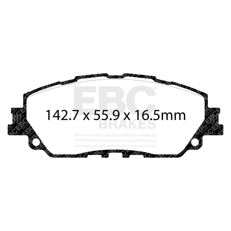 EBC DP42378R product-specific pad shape illustration