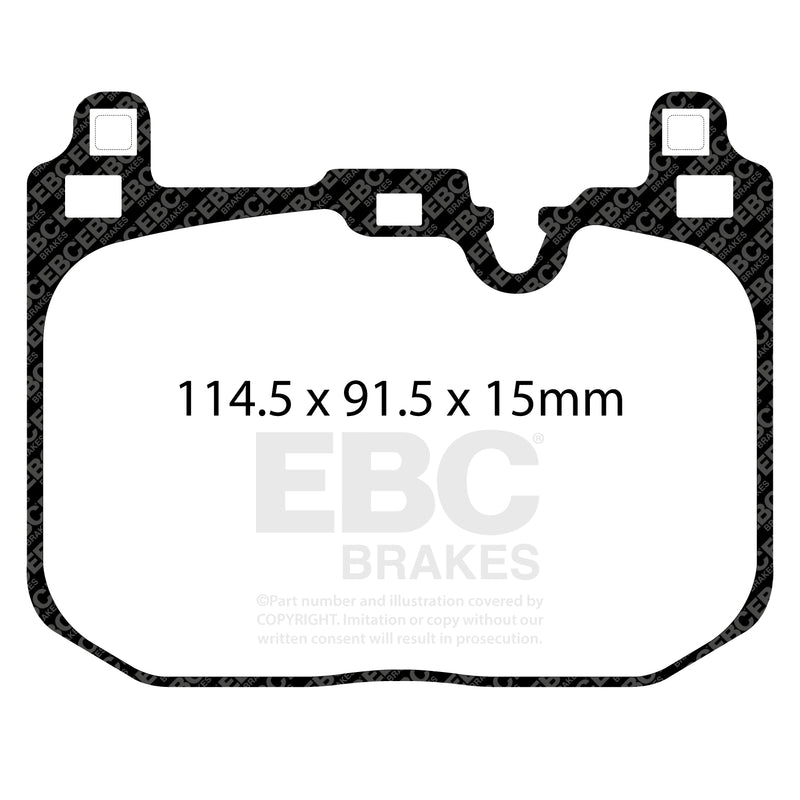 EBC DP52393NDX product-specific pad shape illustration