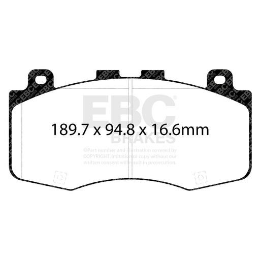 EBC DP42400R product-specific pad shape illustration