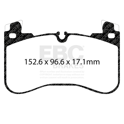 EBC DPX2401 product-specific pad shape illustration