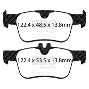 EBC DP52402NDX product-specific pad shape illustration