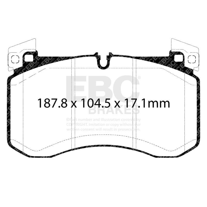 EBC DPX2409 product-specific pad shape illustration