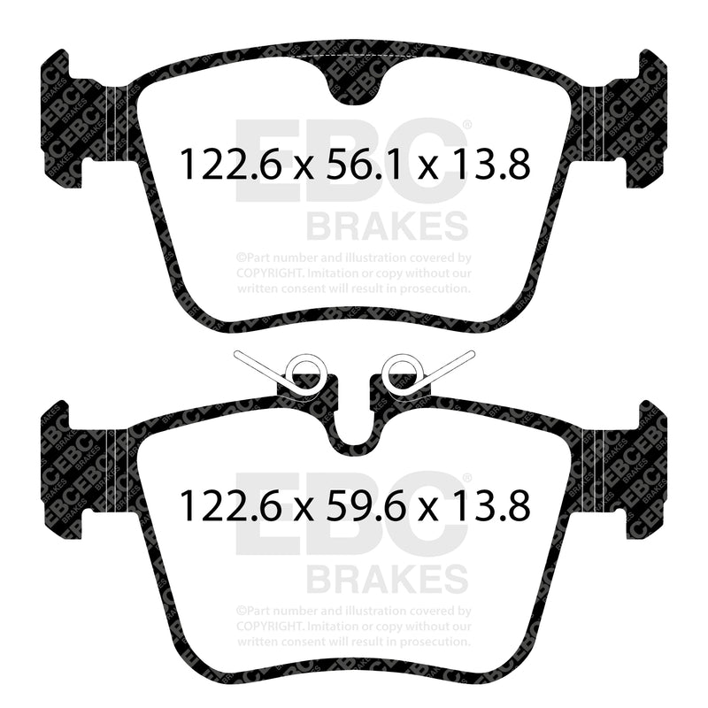 EBC DPX2411 product-specific pad shape illustration