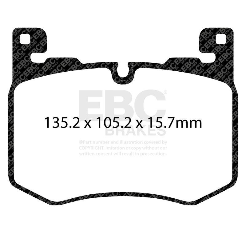 EBC DP52412NDX product-specific pad shape illustration