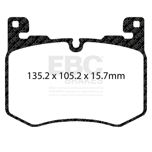 EBC DP52412NDX product-specific pad shape illustration