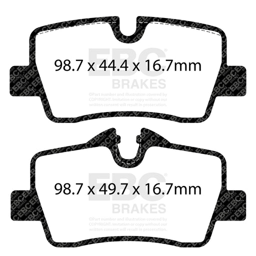 EBC DP32414C product-specific pad shape illustration