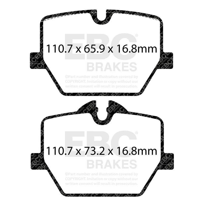 EBC DP32415C product-specific pad shape illustration