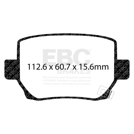 EBC DP52419NDX product-specific pad shape illustration