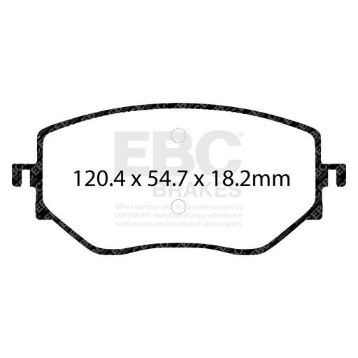 EBC DPX2422 product-specific pad shape illustration