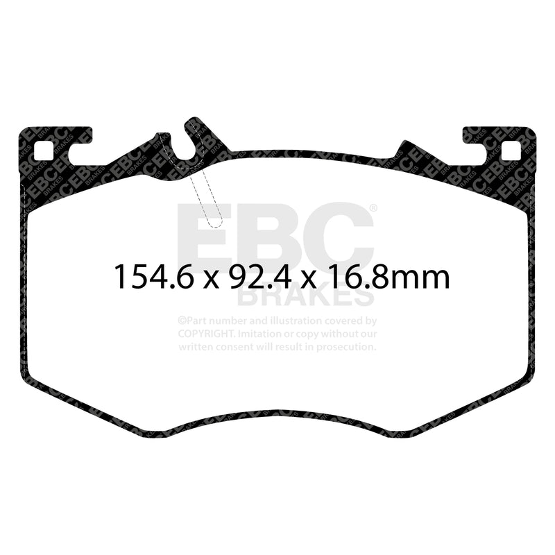 EBC DP52423NDX product-specific pad shape illustration