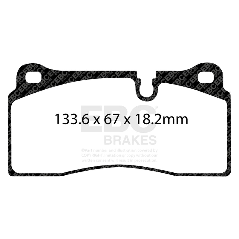 EBC DP52425NDX product-specific pad shape illustration
