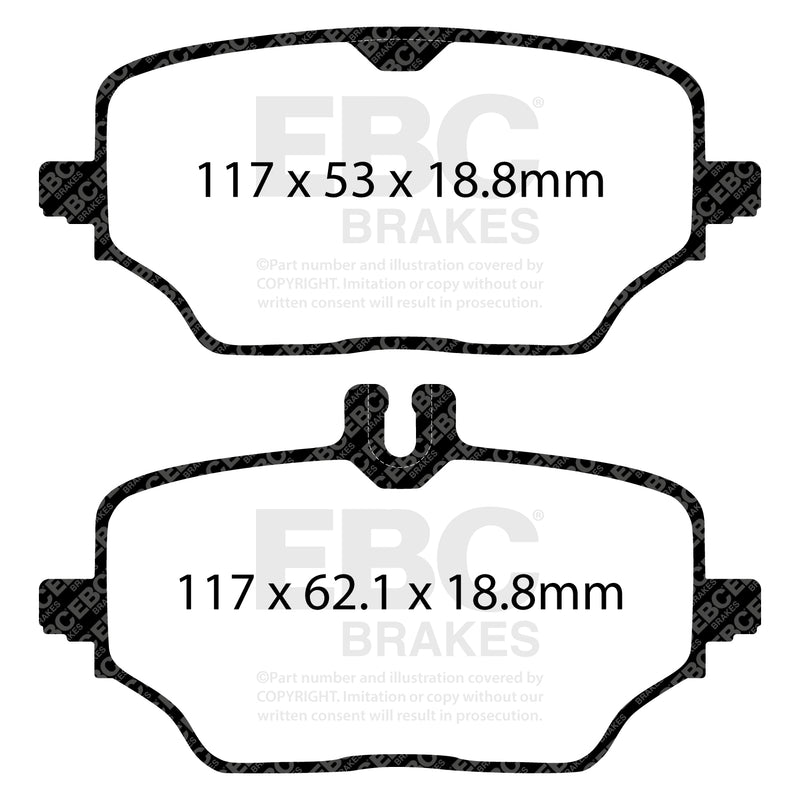 EBC DP42426R product-specific pad shape illustration