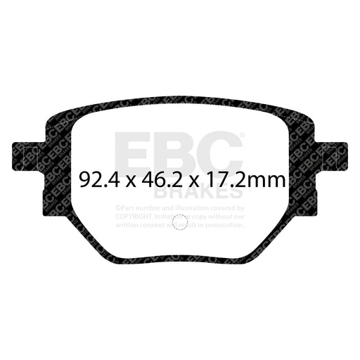 EBC DPX2428 product-specific pad shape illustration