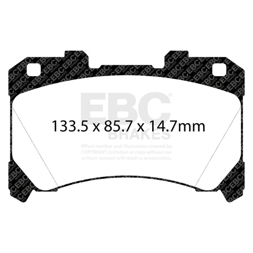 EBC DP42430R product-specific pad shape illustration