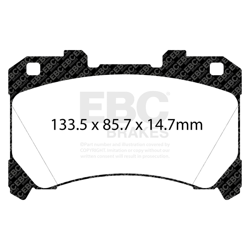 EBC DP82430RP1 product-specific pad shape illustration