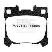 EBC DP42431R product-specific pad shape illustration