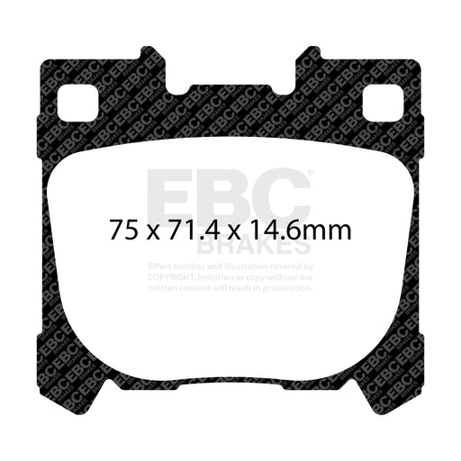 EBC DP42431R product-specific pad shape illustration