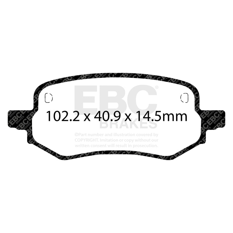 EBC DP22432 product-specific pad shape illustration