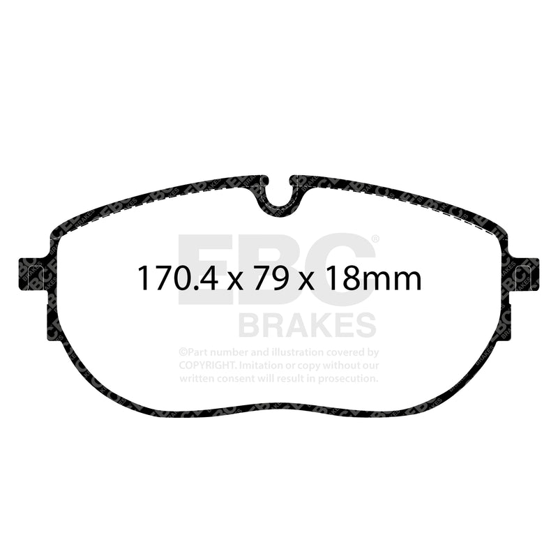 EBC DPX2434 product-specific pad shape illustration