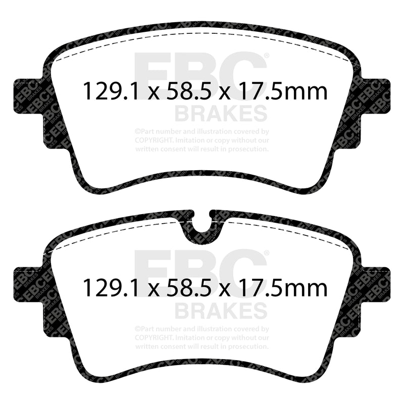 EBC DP32435C product-specific pad shape illustration