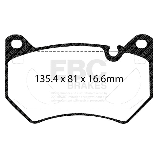 EBC DPX2436 product-specific pad shape illustration