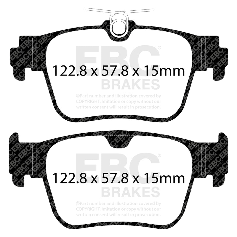 EBC DP52438NDX product-specific pad shape illustration