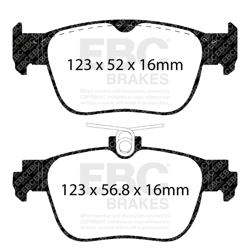 EBC DP42440R product-specific pad shape illustration