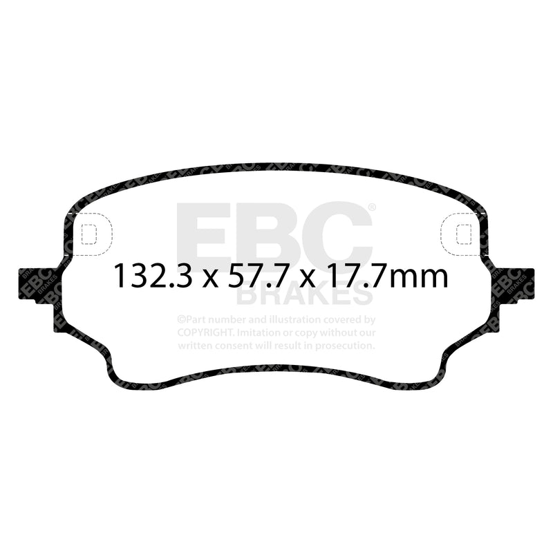 EBC DP42441R product-specific pad shape illustration