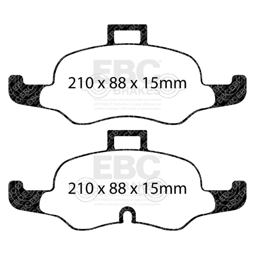 EBC DP42447R product-specific pad shape illustration