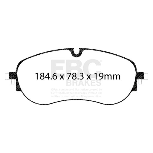 EBC DP42452R product-specific pad shape illustration