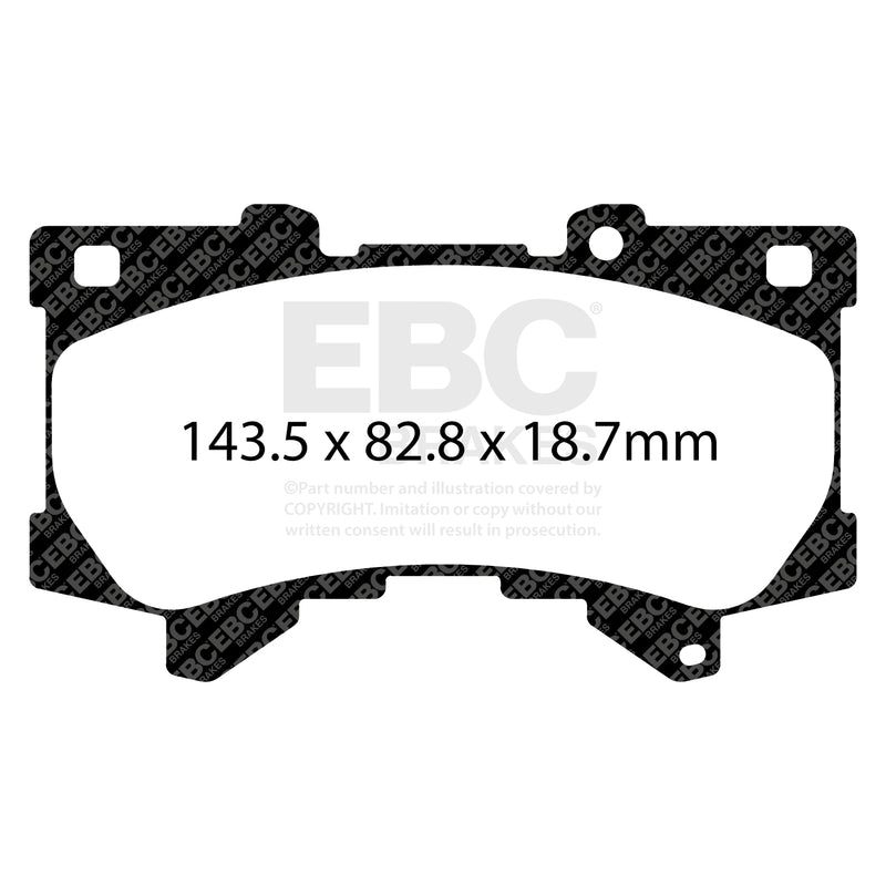 EBC DP52460NDX product-specific pad shape illustration